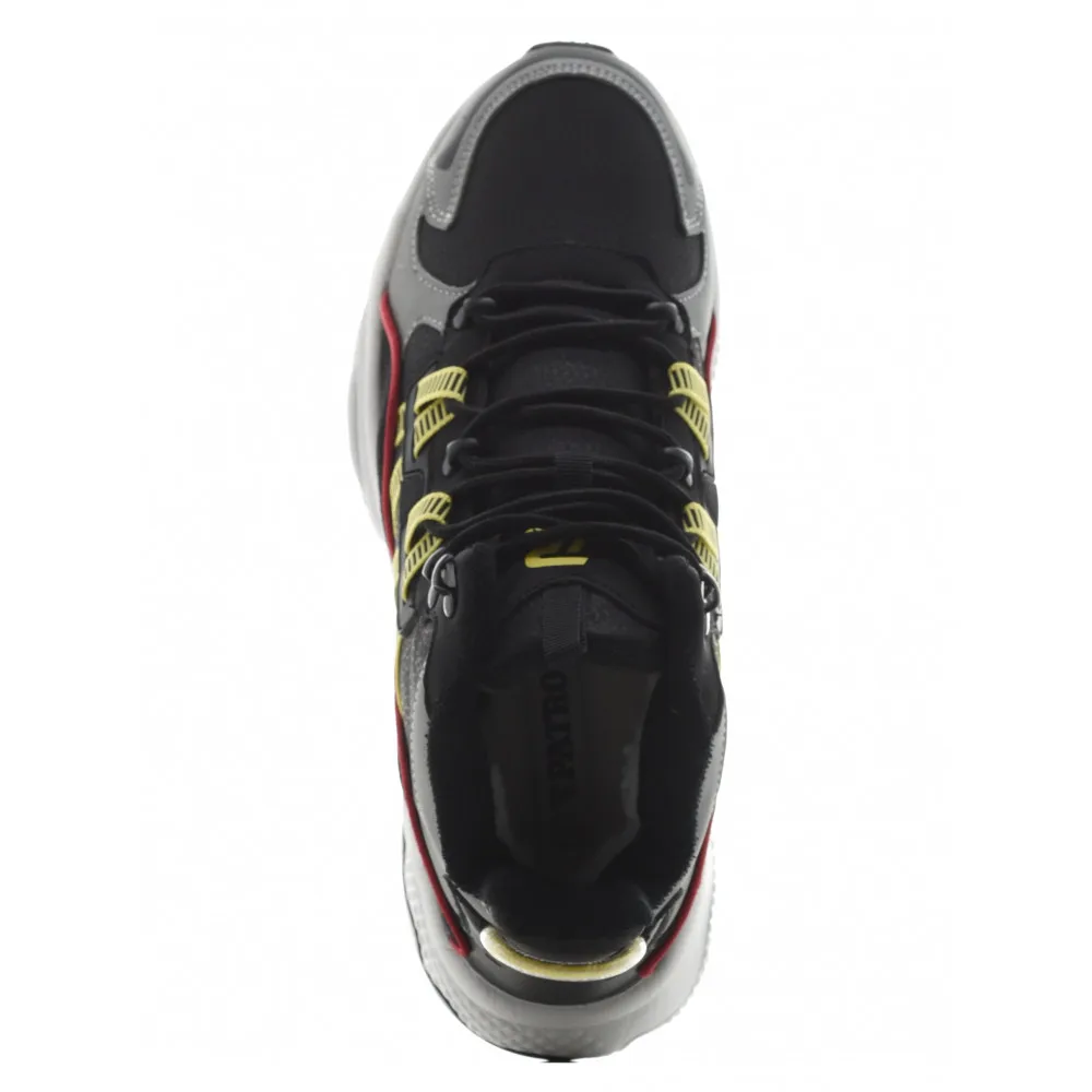 Мужская обувь PATROL ботинки осень зима искусственная кожа цвет черный/серый подкл.