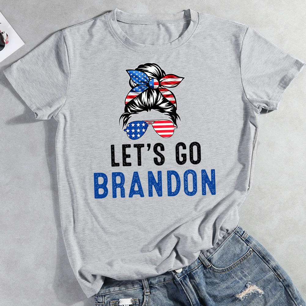 

Unisex Casual Loose Fashion Lets Go Brandon Let's Go Brandon Funny Men Vintage Men's Novelty Oversized T-Shirt Women Casual Tee