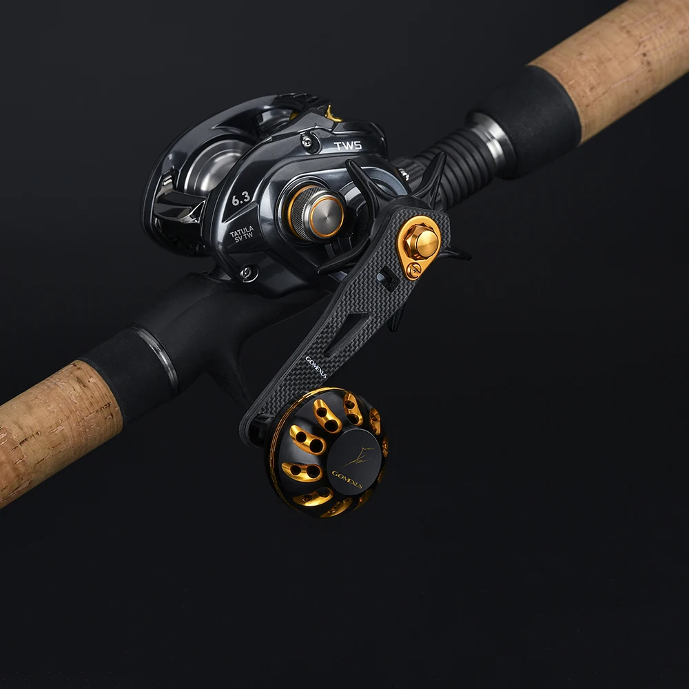 Gomexus катушка с ручкой из углерода для Shimano Curado Banax Daiwa Abu Garcia Doyo Lews 8x5 мм катушка для baitcasing 75 мм как описание