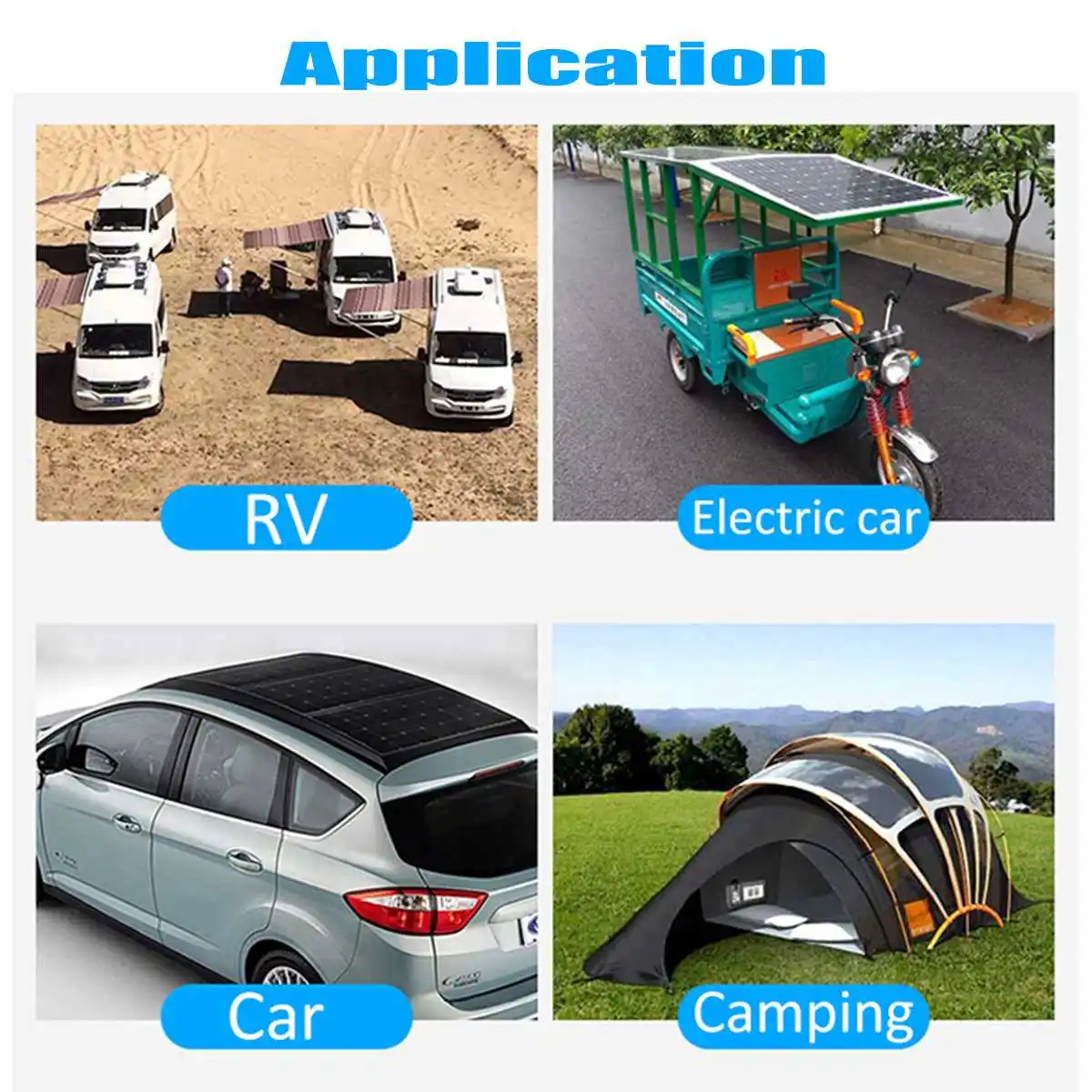 

Solar Panel 100w 18V 12V Light weight Solar Panel Mono crystalline cells solar battery charger With `10/20/30A Controller
