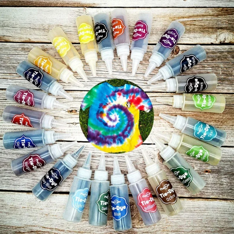 10/24 цветов краситель для галстука Набор сделай сам цветная рубашек ткань