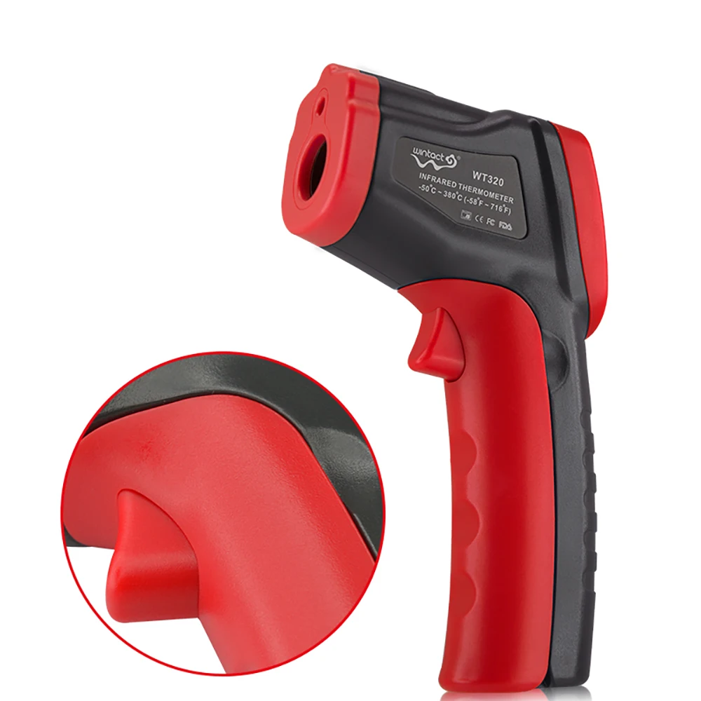 

OUTEST Digital WT320 Infrared Thermometer Non-Contact Temperature Meter Pyrometer IR Laser Point Gun -50~380 Celsius