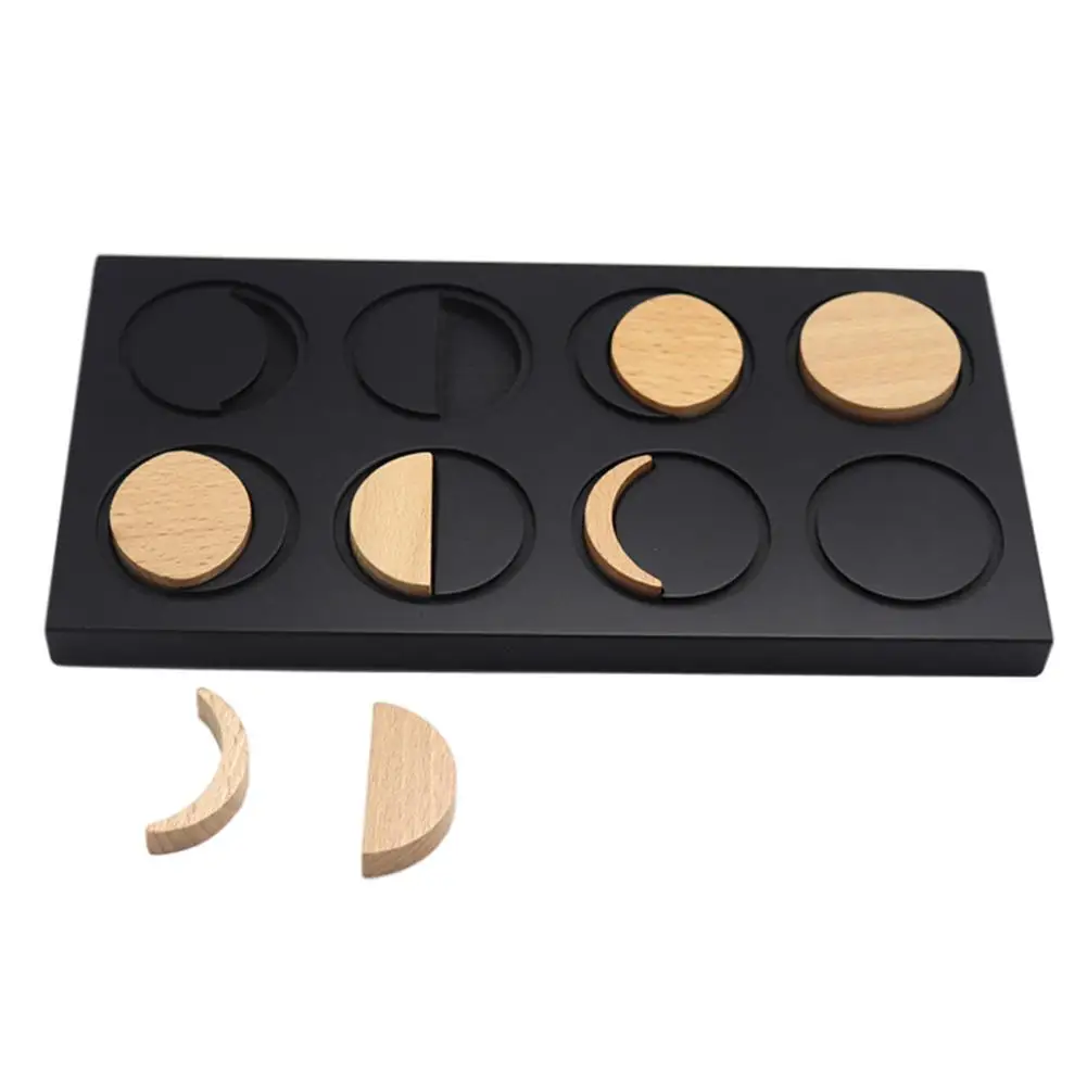 Деревянные пазлы-Монтессори цветные формы Обучающие игрушки головоломки с