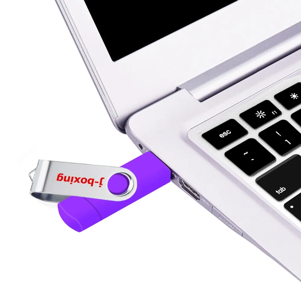 J-boxing фиолетовый OTG USB флэш 16 Гб Флешка двойной порт памяти Micro USB флэш-накопитель для смартфонов samsung huawei LG планшет