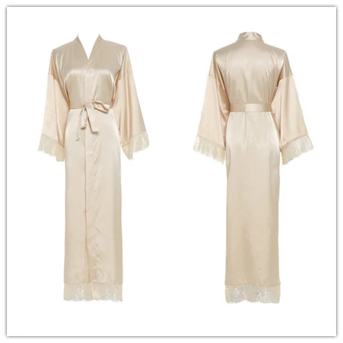 Silk stain robes  house robe for women  bridesmaid robes robes for girls wedding long sleepwear bridesmaid birthday robes