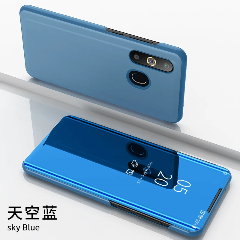Зеркальный чехол для Samsung Galaxy A9 2018 A9s откидной Чехол в виде книги чехлы A90 5G Pro (2019) SM