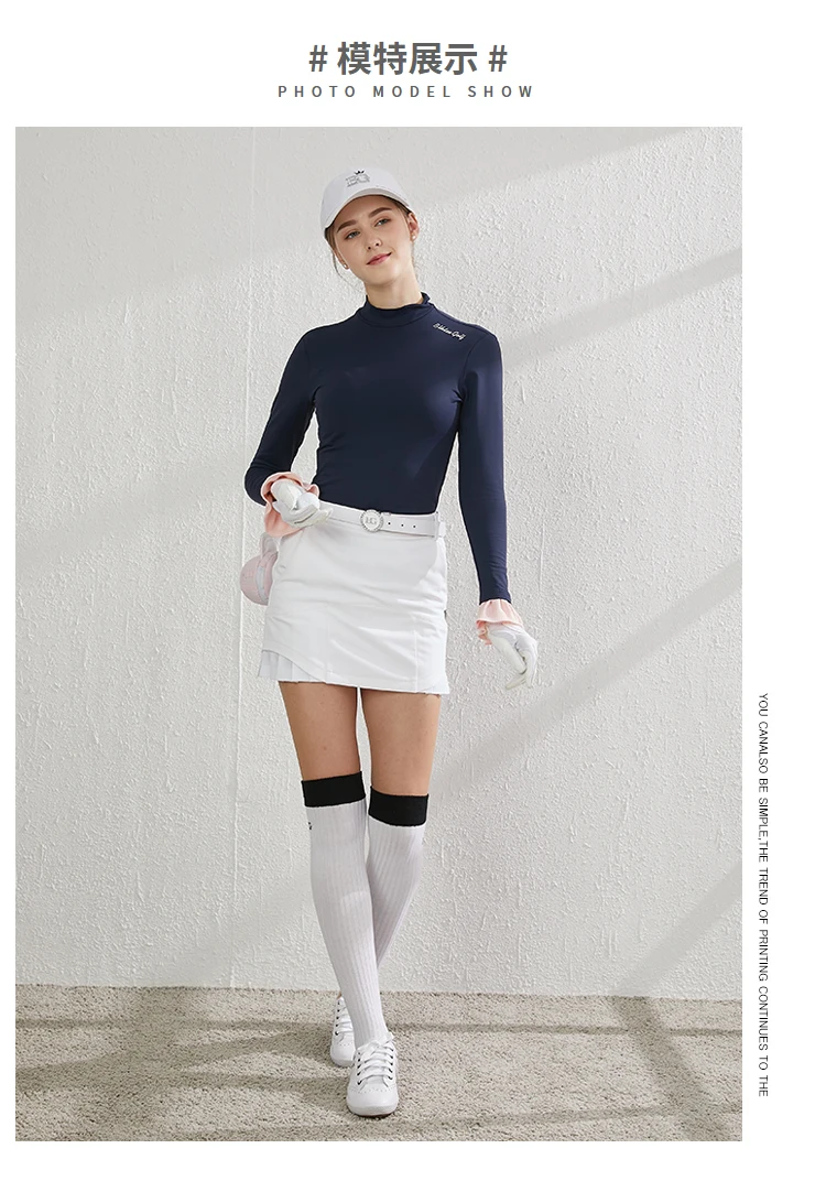 Blktee женская спортивная рубашка для гольфа BG19059 женская рубашка для гольфа осенняя одежда для гольфа