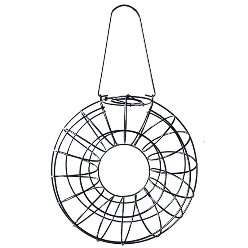 

Outdoor Wrought Iron Circle Wrap-Around Feeder Round Hanging Automatic Feeder