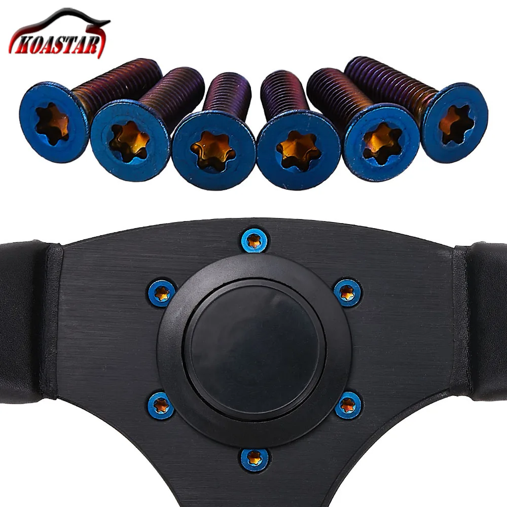 Титановый Синий Болт m4x18 конический шестигранный винт для рулевого колеса