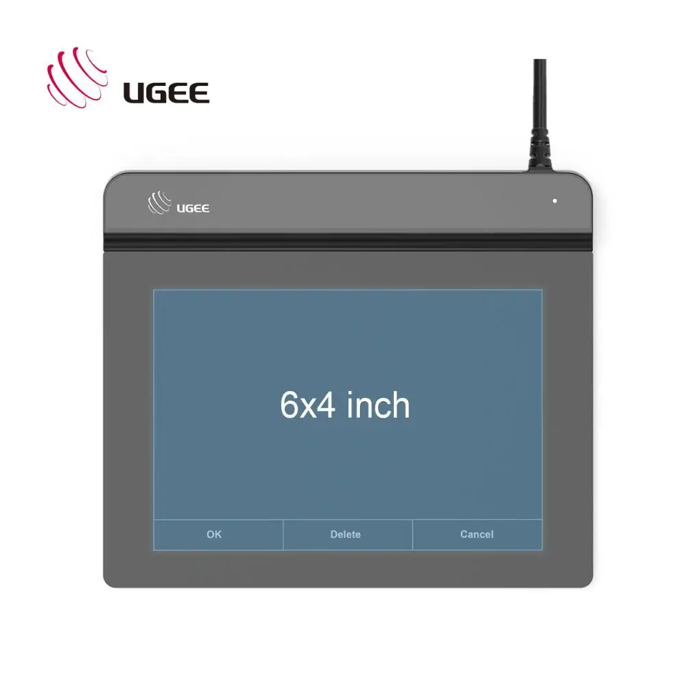 Ugee CS06 фирменный планшет Графика для рисования Pad 6x4 дюйма Активная область с 8192