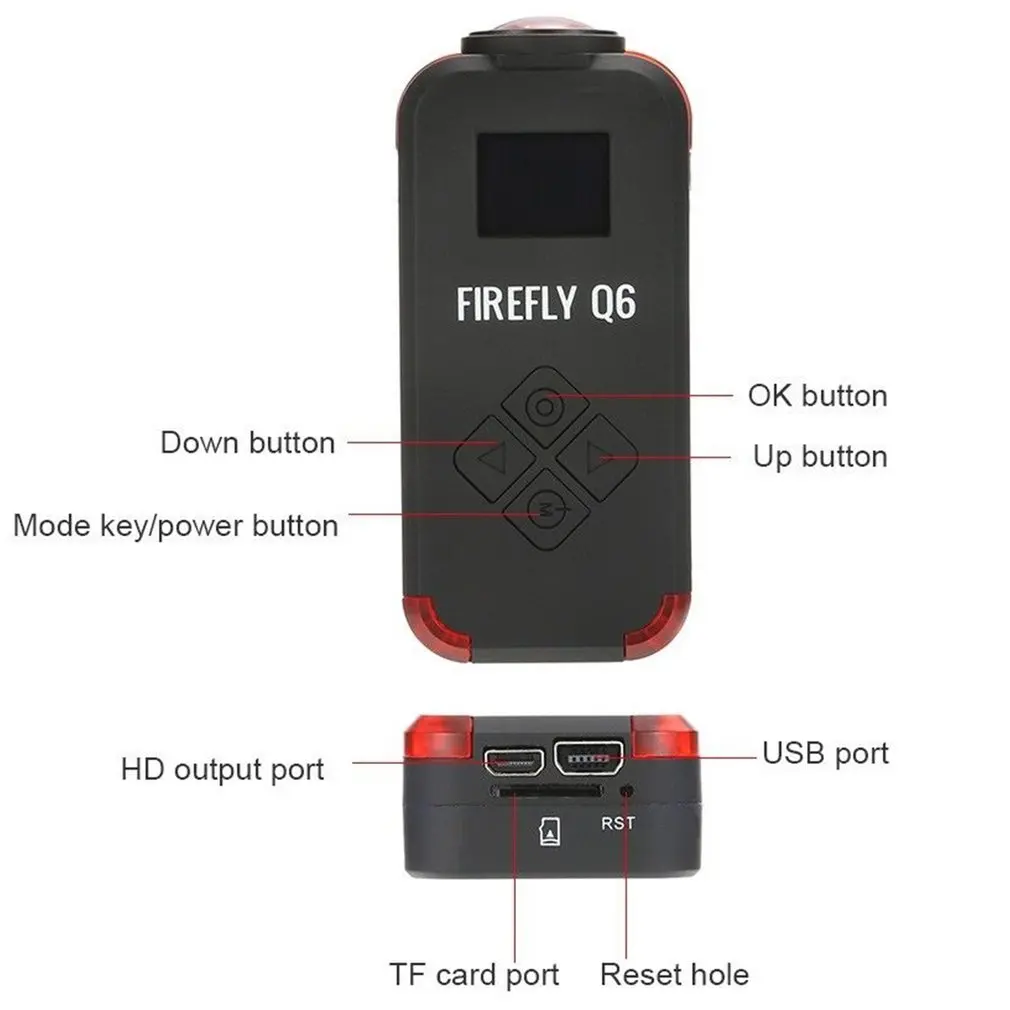 Firefly Q6 Airsoft 4K Multi-functional Sports Camera Action Cam For FPV Racing Drone Quadcopter DIY Action Cam enlarge