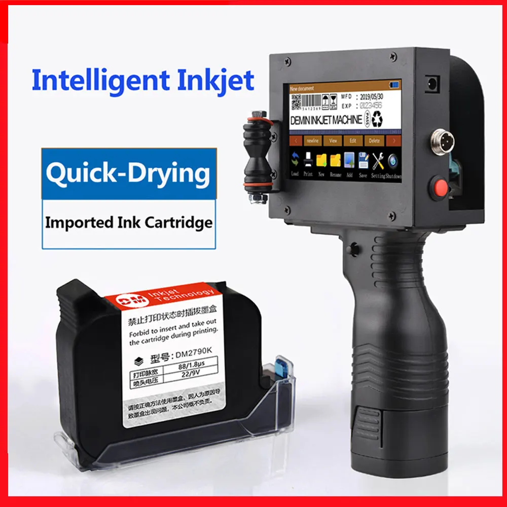 Handheld Printer Portable Inkjet Code with 4.3 Inch LED Touchscreen Quick-Drying Ink | Компьютеры и офис