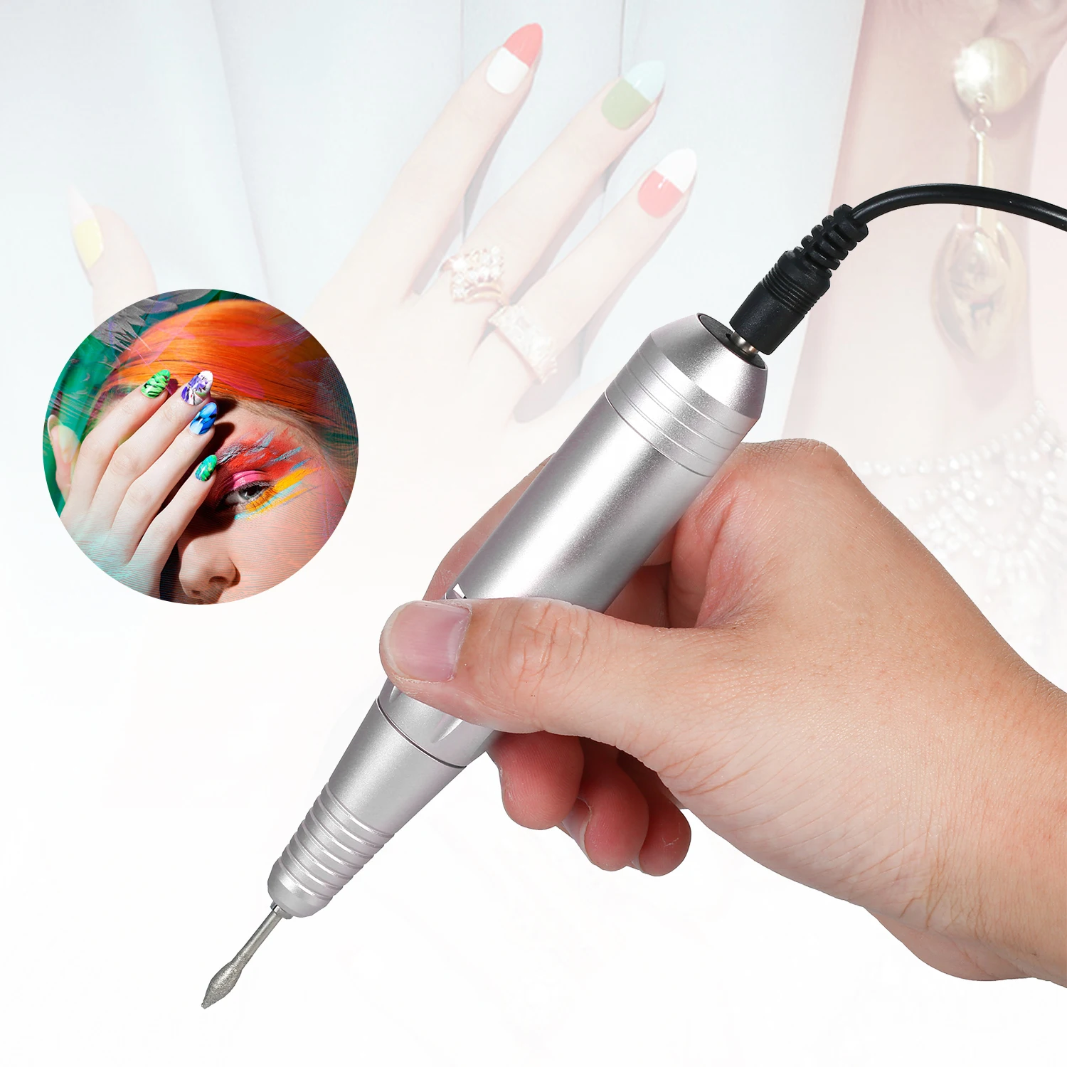 Электрическая машинка для маникюра и педикюра 20000 об./мин.|Точильные камни| |