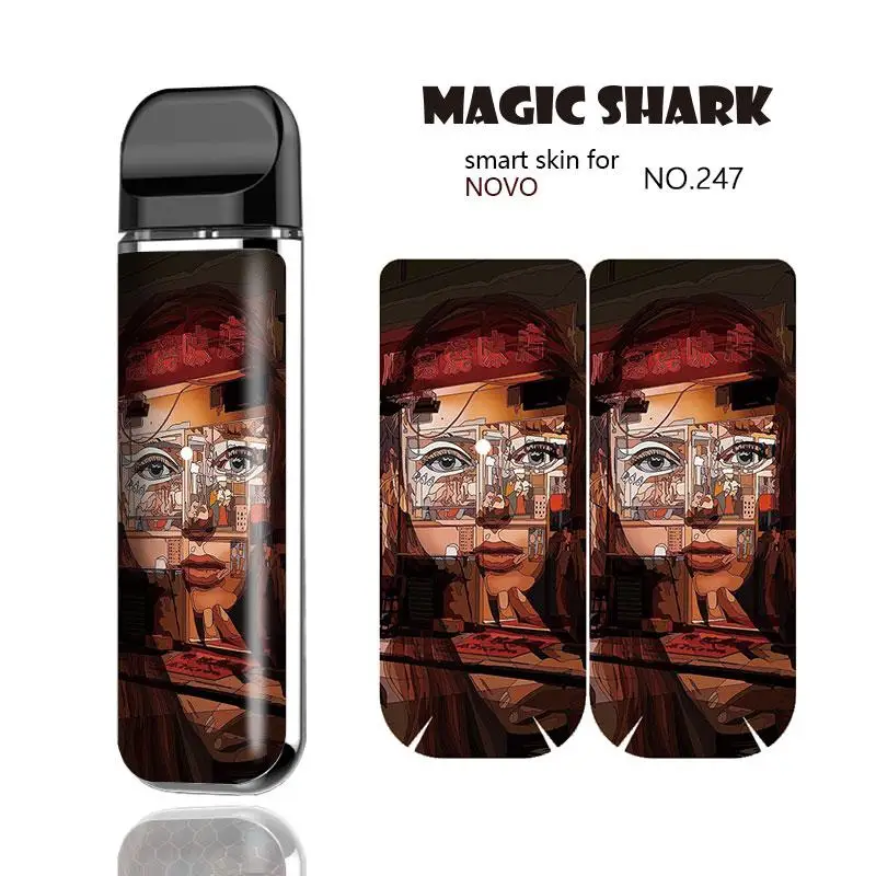  Mummy Dollar Money Flower Eagle Zera Bumpy PVC E Cigar Pod Vape Case Cover Sticker for Smok Novo | Мобильные телефоны и