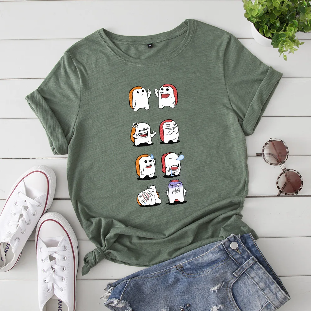 2019 летняя новая футболка женская Повседневная Удобная с коротким рукавом