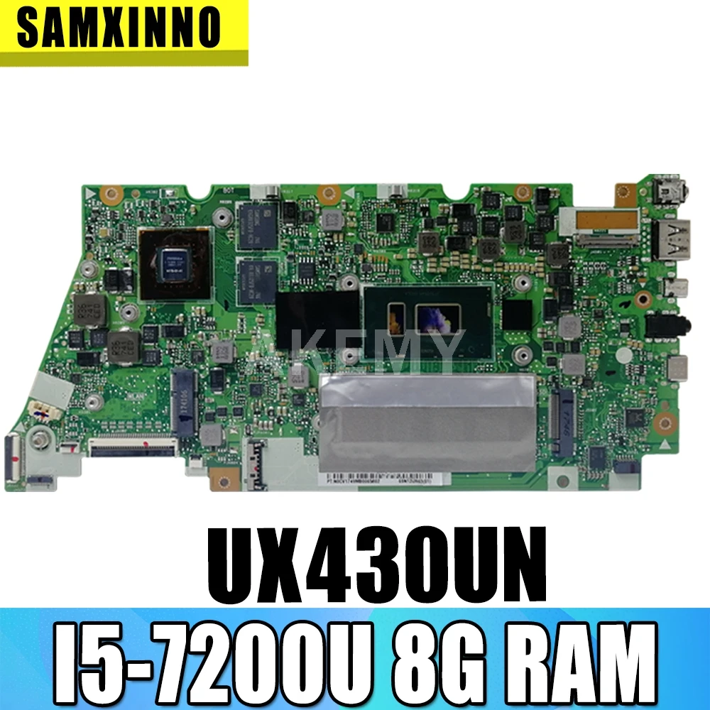

Akemy UX430UN 8G/I5-7200U/AS GT920M V2G 90NB07V0-R00010 Motherboard For Asus UX430UN UX430U UX430U Laptop Mainboard 100% Tested