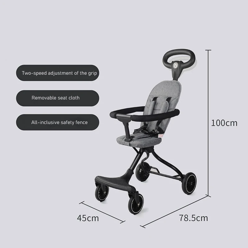 2019 новая простая Удобная стабильная детская коляска Складная