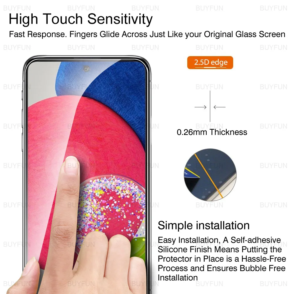 camera lens screen protector for samsung a52s 6 5inch full cover hd safety tempered glas for samsung galaxy a53 a33 a73 a23 5g free global shipping