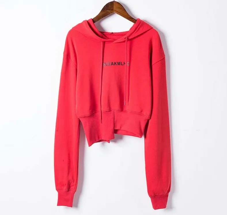 Простой свитшот простые женские толстовки Корейская уличная одежда черная