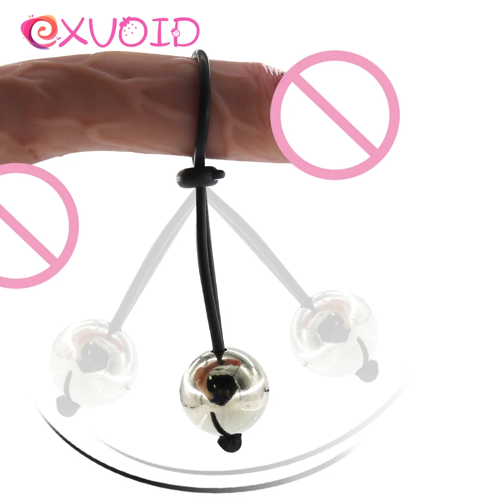 

EXVOID тренажер для члена секс-шоп удлинитель пениса товары для взрослых Задержка эякуляции секс-игрушки для мужчин Упражнение металлическое кольцо для пениса