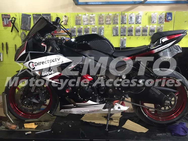 

New ABS Motorcycle Fairing kit Fit For Kawasaki Ninja ZX6R 636 ZX-6R 2009 2010 2011 2012 09 10 11 12 Custom Black White