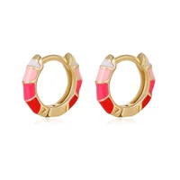 new fashion design hoop earrings 2021 small cute jewelry for kids girls party birthday gift accessories