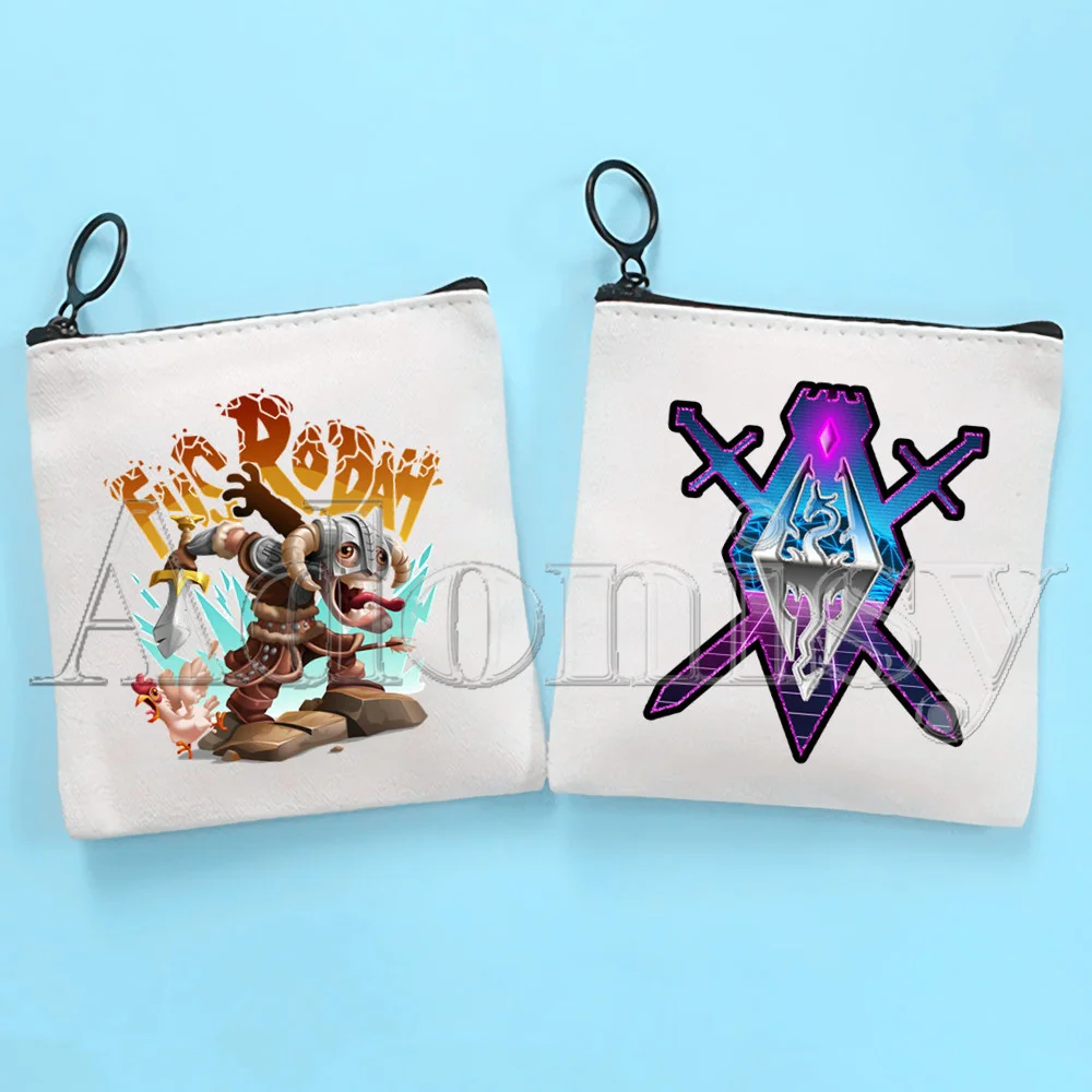 

Skyrim Korean Style Cartoon Printed Canvas Bag Design Canvas Simple and Fashionable Storage Bag