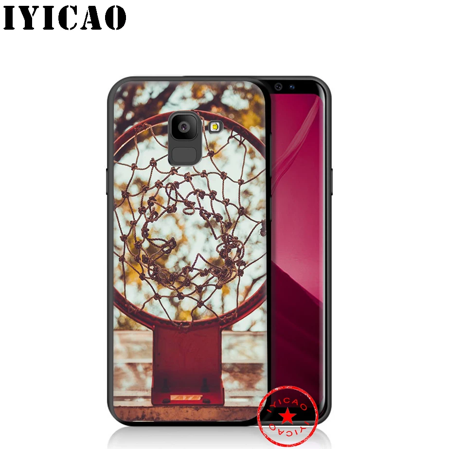 IYICAO Баскетбол Арт стрелять мягкими чехол для телефона samsung Galaxy A9 A8 A7 J6 A6 плюс 2018 A5 A3