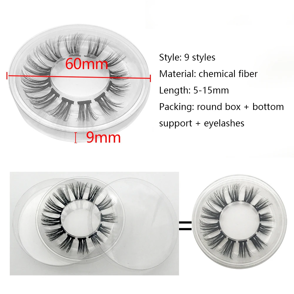 1 коробка сегментированных ресниц натуральные индивидуальные пряди для