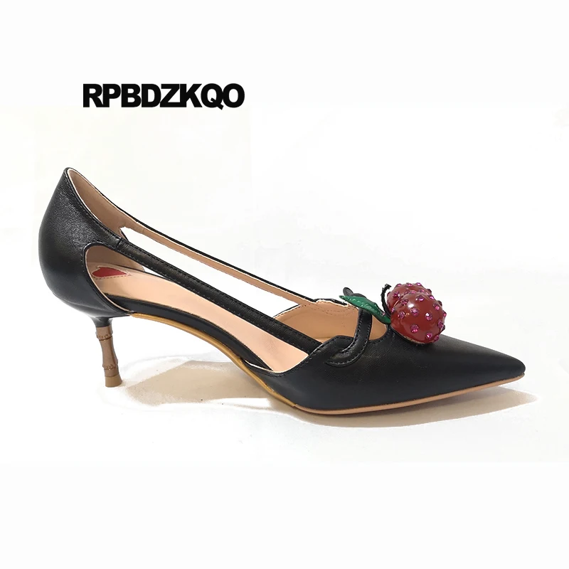 Роскошная женская обувь для женщин 2017 средний красный Размер 33 высокие каблуки