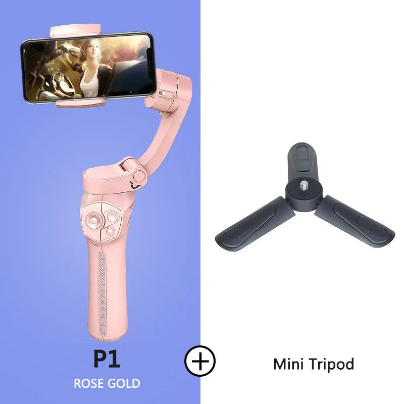 P1 Mini Tripod BENRO P1 3 оси смартфон Gimbals стабилизатор P1 ручной Gimbal стабилизатор для Gopro iPhone huawei XiaoMi - Цвет: P1 Mini Tripod