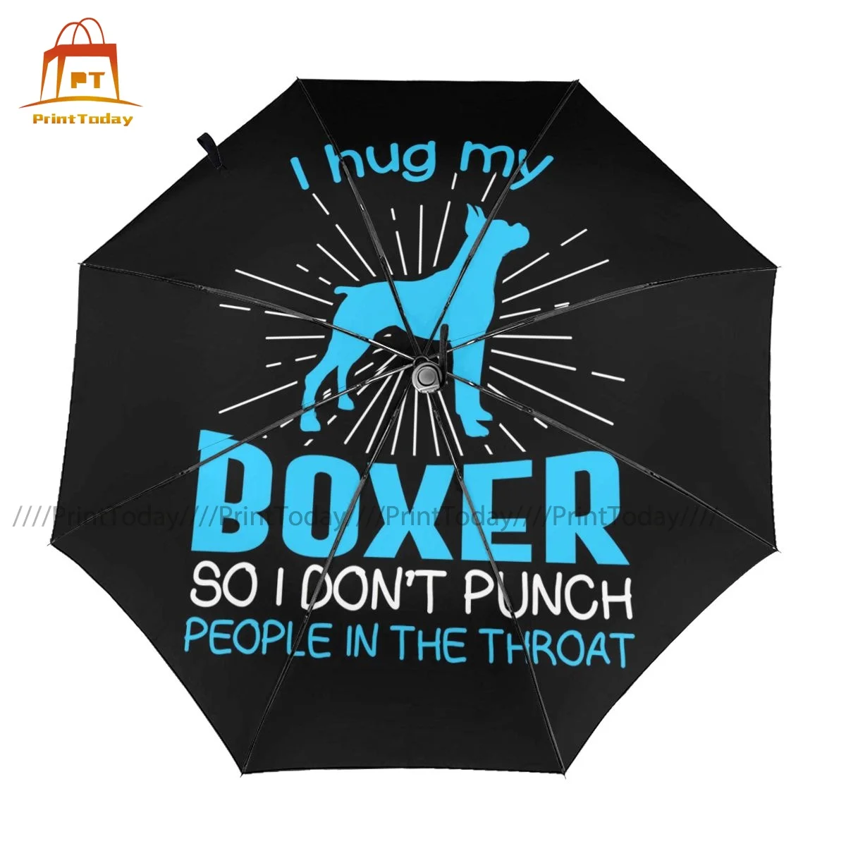 

Boxer Dog Umbrella Auto Anti UV Umbrella Beautiful Art Camping Lightweight Umbrella