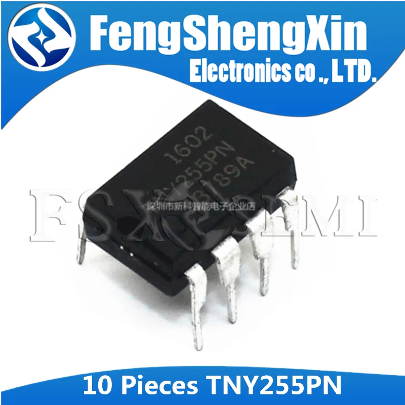 

10pcs/lot TNY255PN DIP8 TNY255P DIP TNY255 DIP-8 255PN Low Power Off-line Switchers