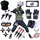 Аниме-фигурки Какаси 5 шт.компл. Наруто, реквизит для косплея, перчатки, кунай маска-повязка, ниндзя, Учиха, варежки, аксессуары для детей, игрушки