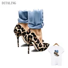 Яркие разноцветные нашивки в полоску с леопардовым принтом для девочек, термонаклейка сделай сам на одежду, моющаяся термонаклейка на одежду