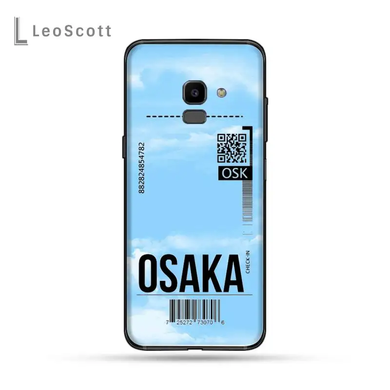

Clouds Sky air Ticket Phone Case For Samsung Galaxy J2 J4 J5 J6 J7 J8 2016 2017 2018 Prime Pro plus Neo duo