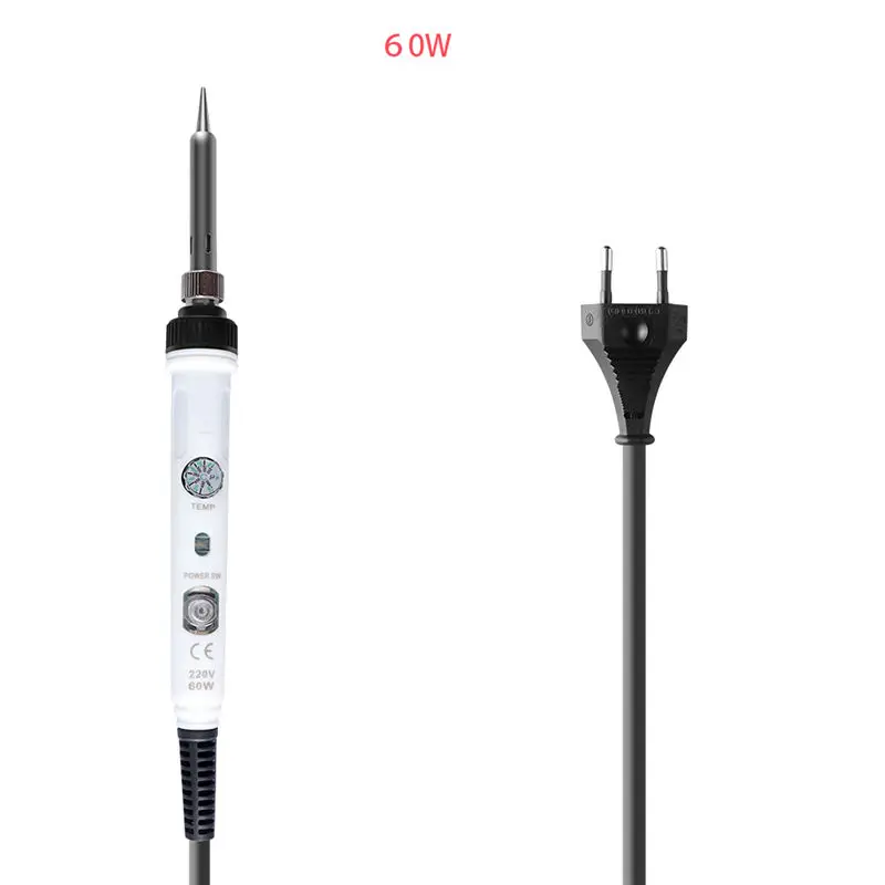 

60W/80W 110V 220V US/EU Plug Electric Soldering iron Adjustable Temperature Solder iron Rework Station Mini Welding Repair Tools