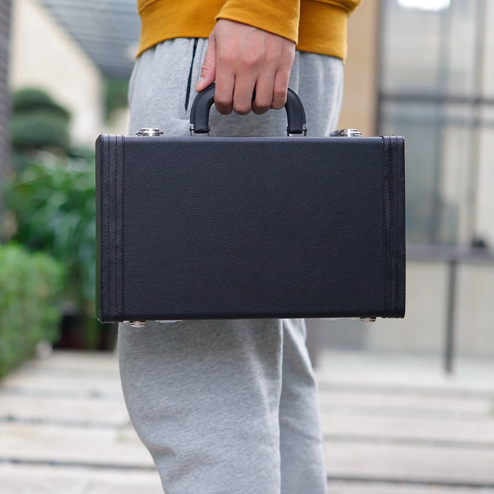 

Clarinet Storage Case Black Tube Padded Box Shockproof Easy Grip Dustproof Instruments Accessory Carrying Bag