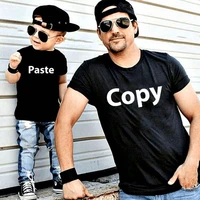 copy and paste summer family matching outfits babe daddy kid son baby t shirt shirts family clothes child tees letter print tops