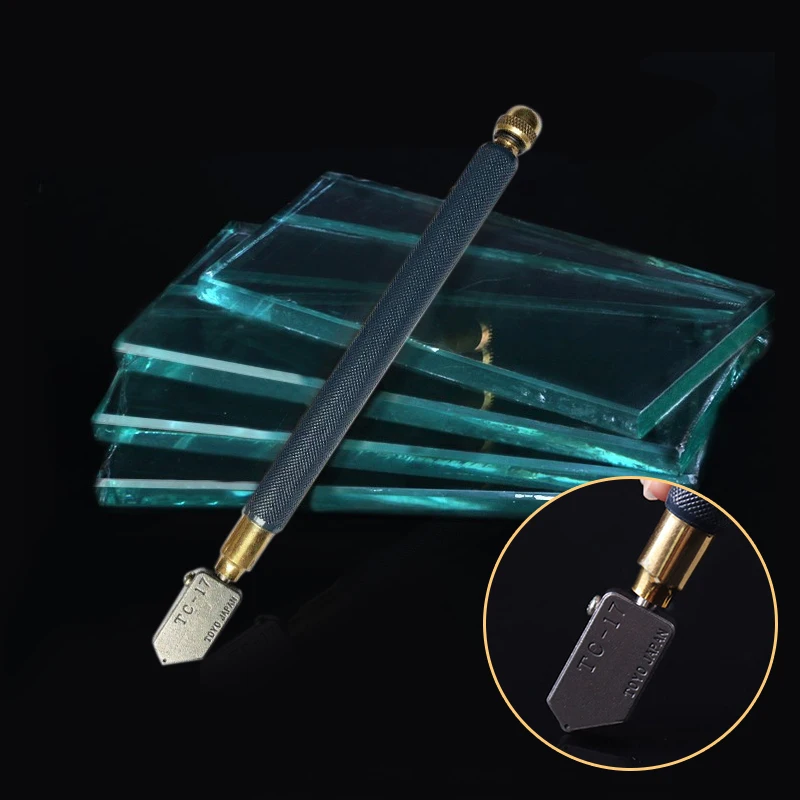 Стекло Плиткорез металлическая ручка TC-17 прямой резки 176 мм Длина мини Ножи