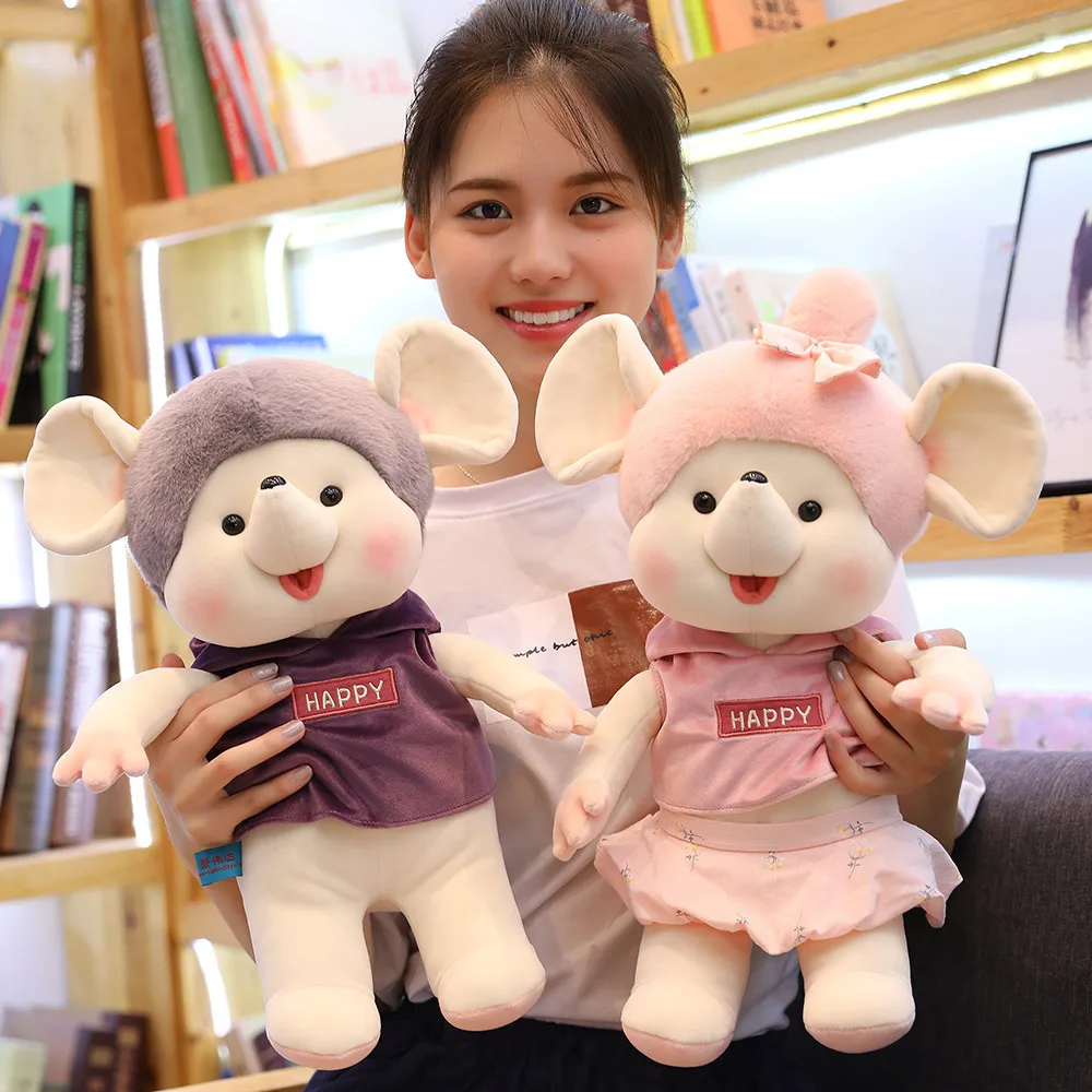 Горячая Распродажа Милая мышь плюшевая игрушка набивная мягкая крыса кукла