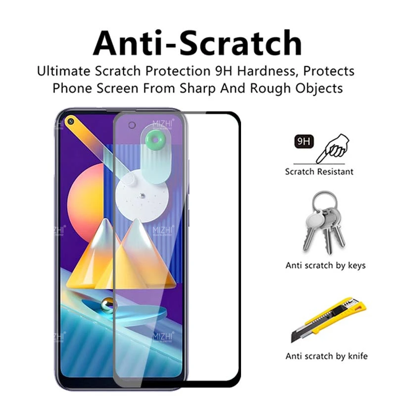 Защитное стекло 2 в 1 для камеры samsung galaxy M11 M 11 sumsung sm-M115f защитные очки пленка 6