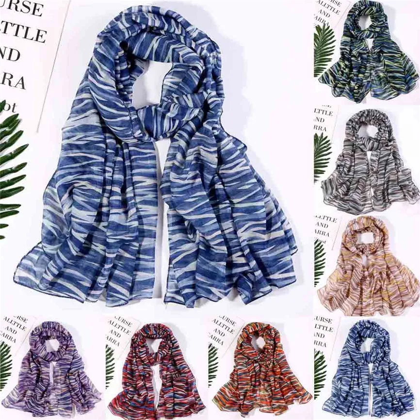 Женские новейшие модные шали с принтом лотоса Длинный мягкий шарф Дамская