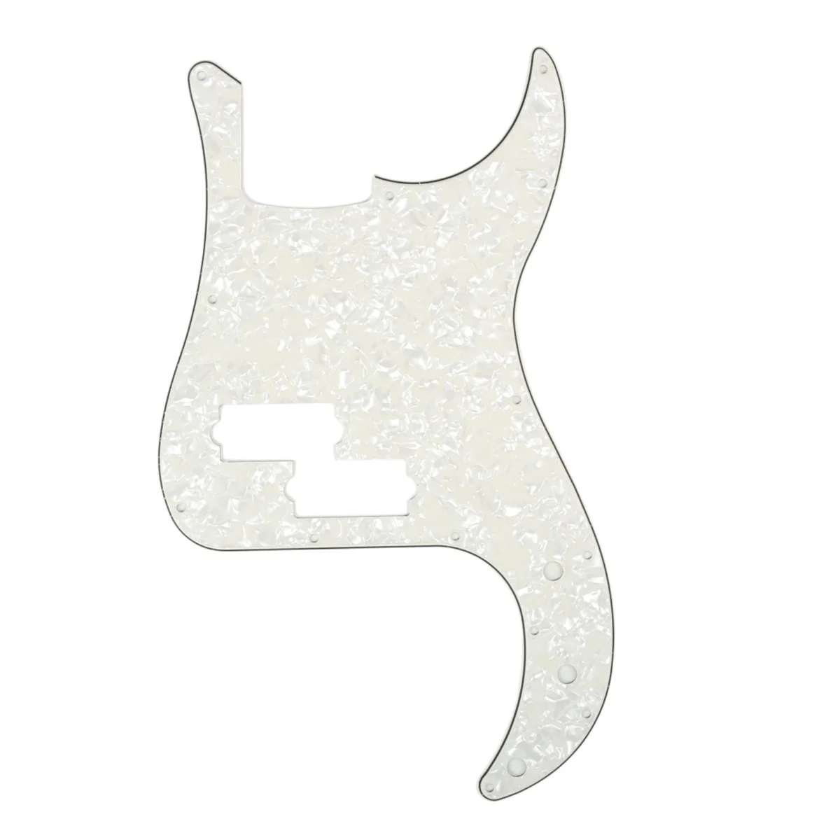 

Musiclily 13 Hole P Bass Pickguard for Fender American/ Mexican Standard Precision Bass, 4Ply Parchment Pearl