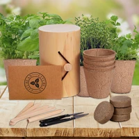 plant flower planting tool set herb flower seed cultivation kit flowerpot set garden supplies
