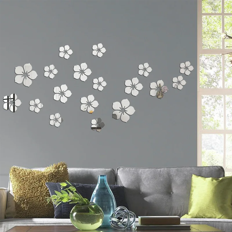 Акриловые зеркальные настенные 3d-наклейки креативные изысканные наклейки с