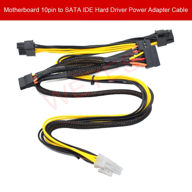 

10Pin to PCI-E 8Pin ( 6+2 Pin ) & SATA & 4Pin IDE Molex Adapter Power Cable For HP DL380G6 G7 Server Power Cable Cord