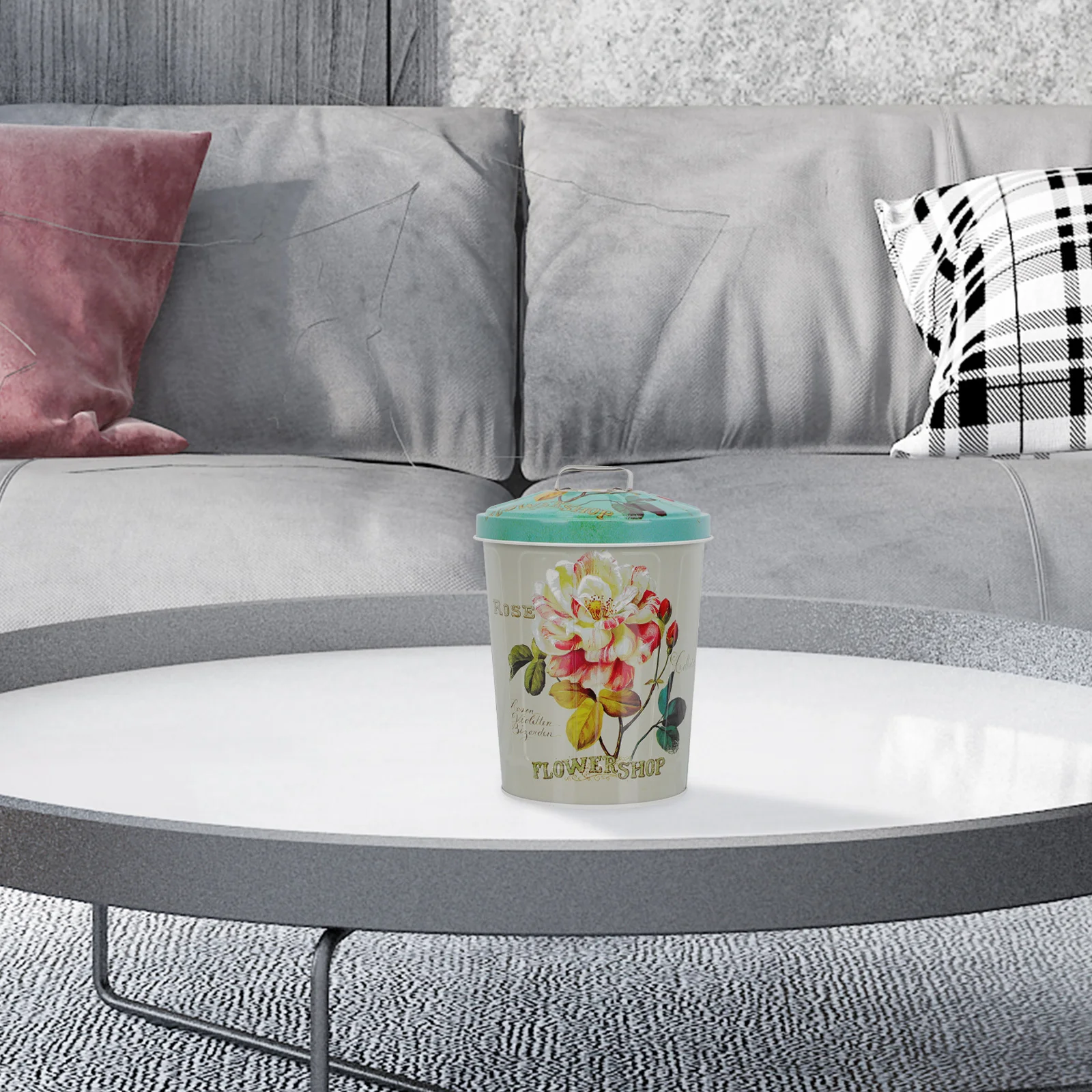1Pc Household Cookie Box Desktop Iron Storage Living Room | Дом и сад