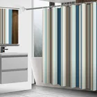 Занавеска в полоску, белая, пустая, серая Классическая занавеска для окна, занавеска для двери комнаты, декоративная занавеска для душа, комплект Kurtyny