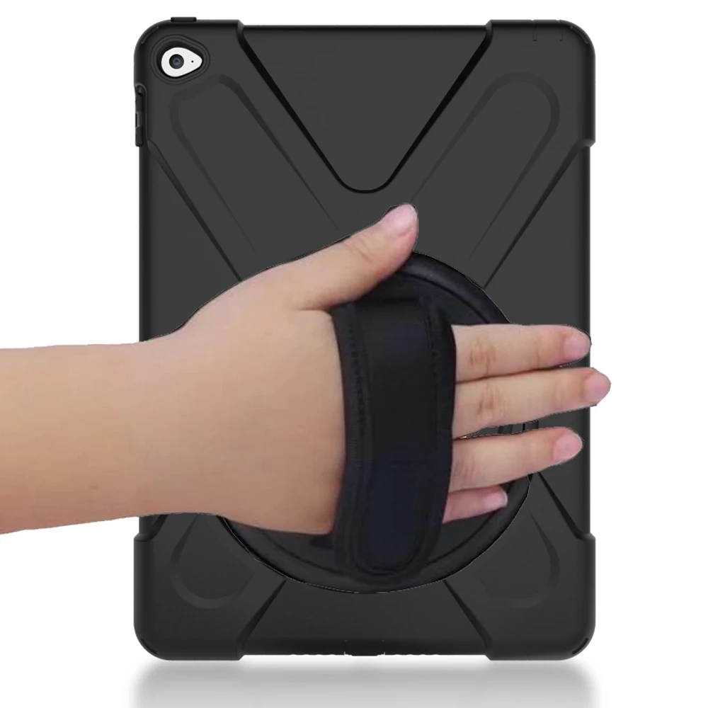 Чехол для iPad Air 2 6 A1566 A1567 вращающаяся подставка/ремешок рук сверхмощный